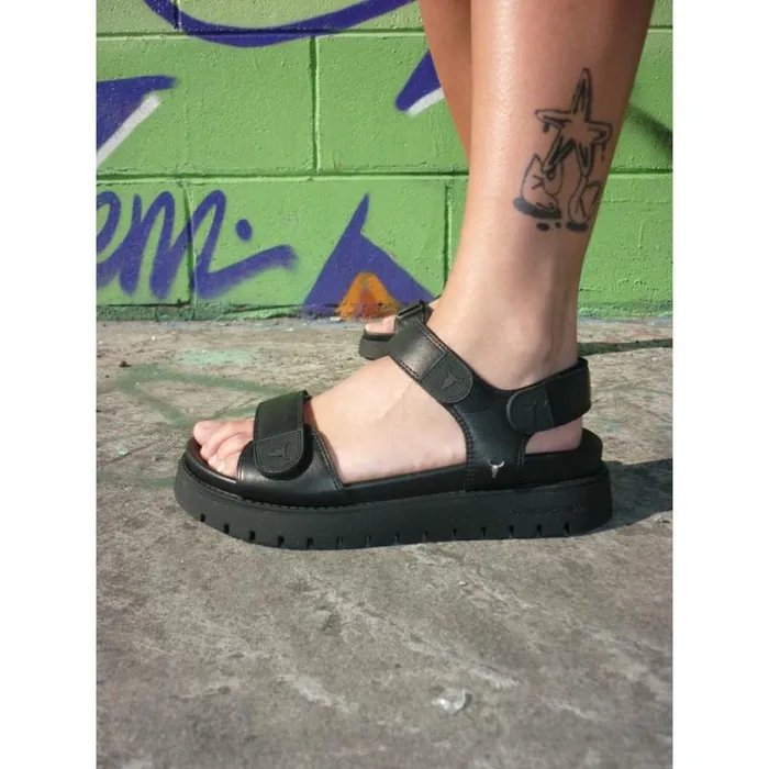 Sandals Women Windsor Smith MIDSUMMER BLACK LEATHER SANDALS Sandals Women Windsor Smith MIDSUMMER BLACK LEATHER SANDALS