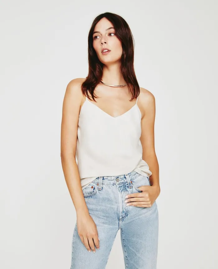 Scarlet Cami White Cream Women AG Jeans Tops and Shirts