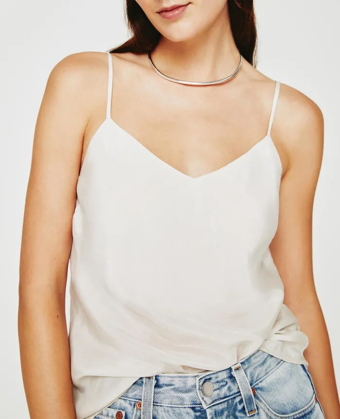 Scarlet Cami White Cream Women AG Jeans Tops and Shirts