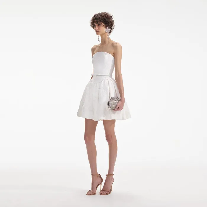 Self Portrait Dresses Cream Lace Bandeau Mini Dress 8211 Women Self Portrait Dresses Cream Lace Bandeau Mini Dress 8211 Women