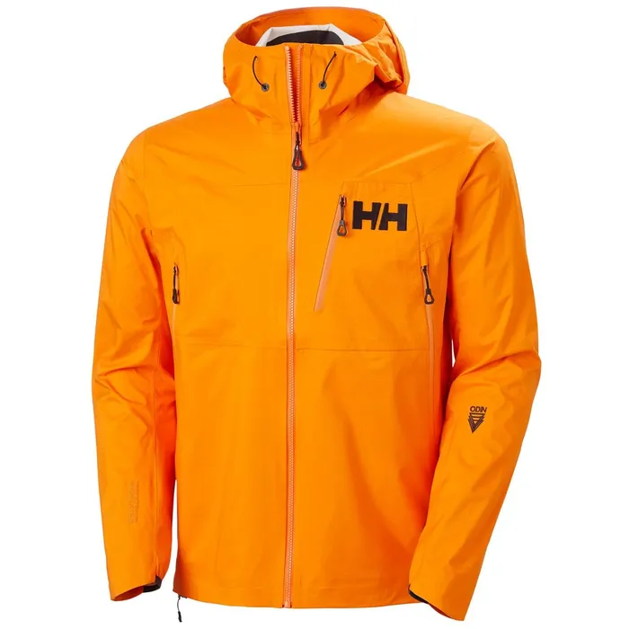 Shell Jackets Men Helly Hansen ODIN 3D AIR SHELL JACKET 322 Papaya