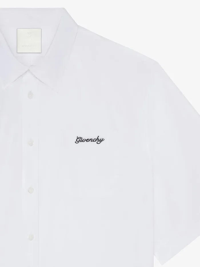 Shirt In Poplin Flowers White Men Givenchy Shirts