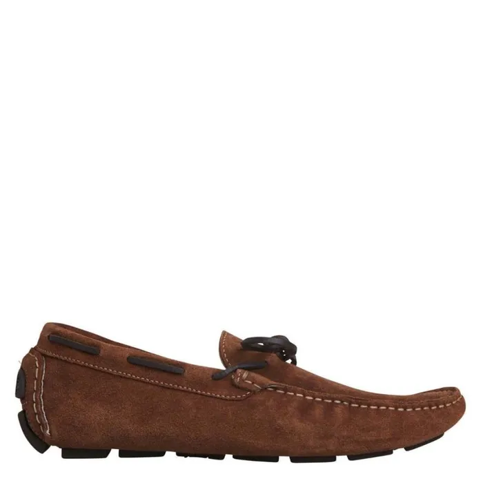 Shoes Men Windsor Smith WASSP TOBACCO SUEDE LOAFERS
