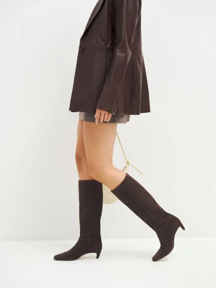 Shoes The Reformation Remy Knee Boot Boss Suede