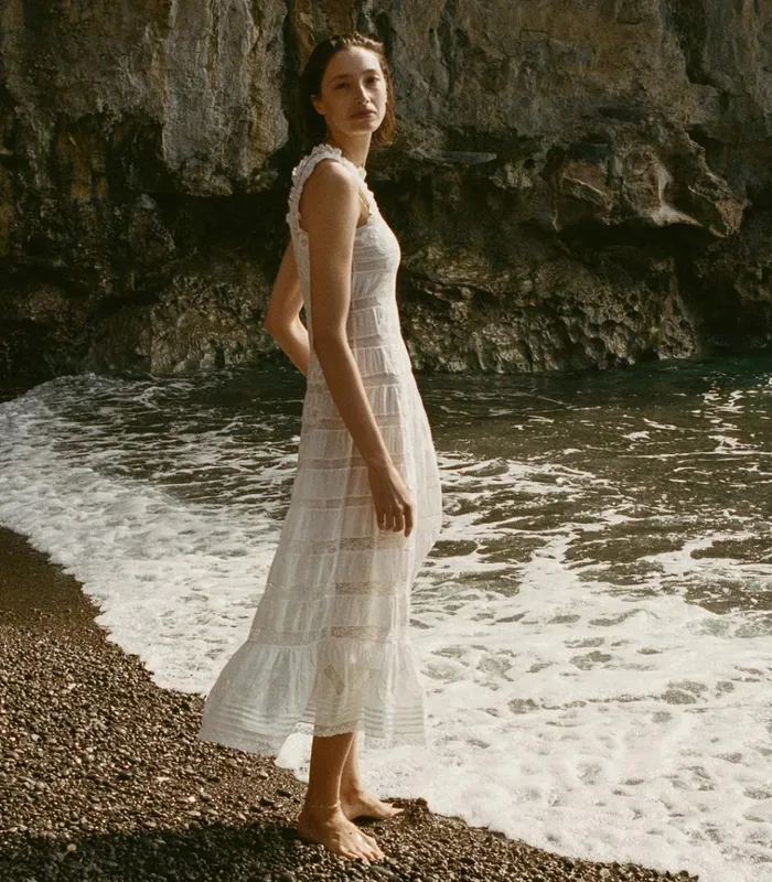 Shop ANGELETTA DRESS Salt DEN Dresses
