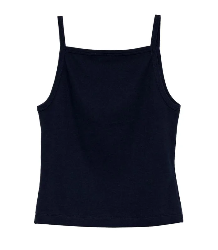 Shop ANGIE TANK Navy DEN Tees