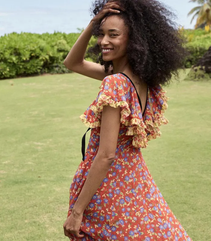Shop AUDETTE DRESS Dayflower Meadow DEN Dresses