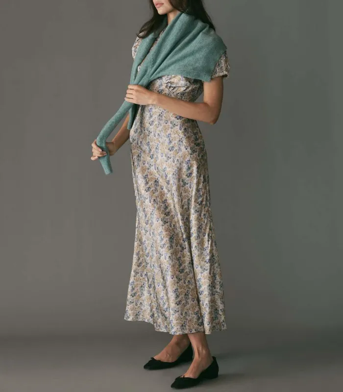 Shop CERELIA DRESS Bleu Wildflower Thicket DEN Dresses