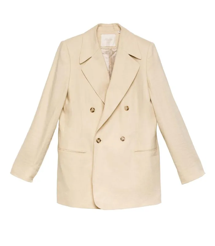 Shop DANTON BLAZER Butter Khaki DEN Jackets and Coats