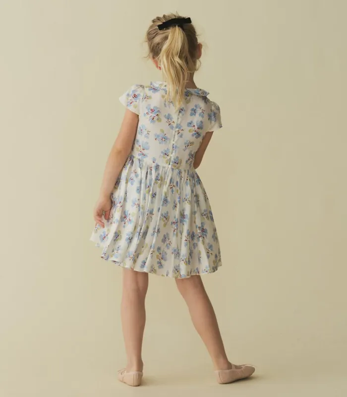 Shop DORA DRESS Bleu Frolicking Floral DEN Kids