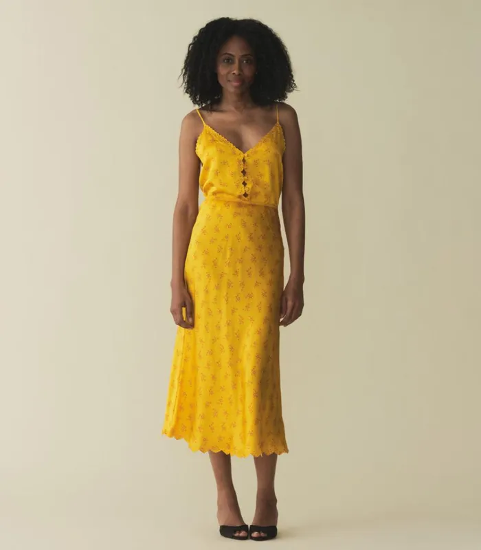 Shop ELISE TOP Goldenrod Hillside Heather DEN Tops
