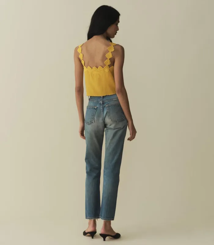 Shop FLORES TOP Goldenrod DEN Tops
