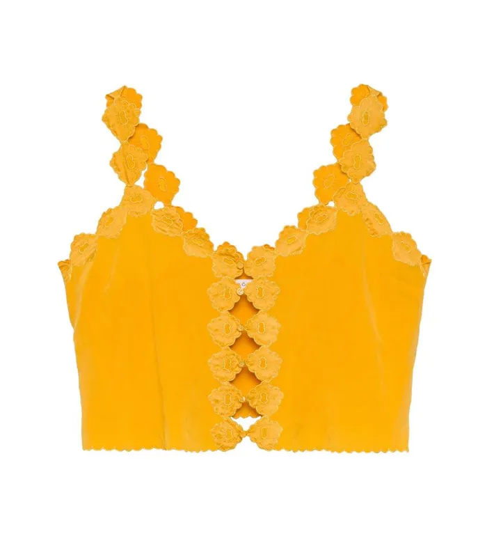 Shop FLORES TOP Goldenrod DEN Tops