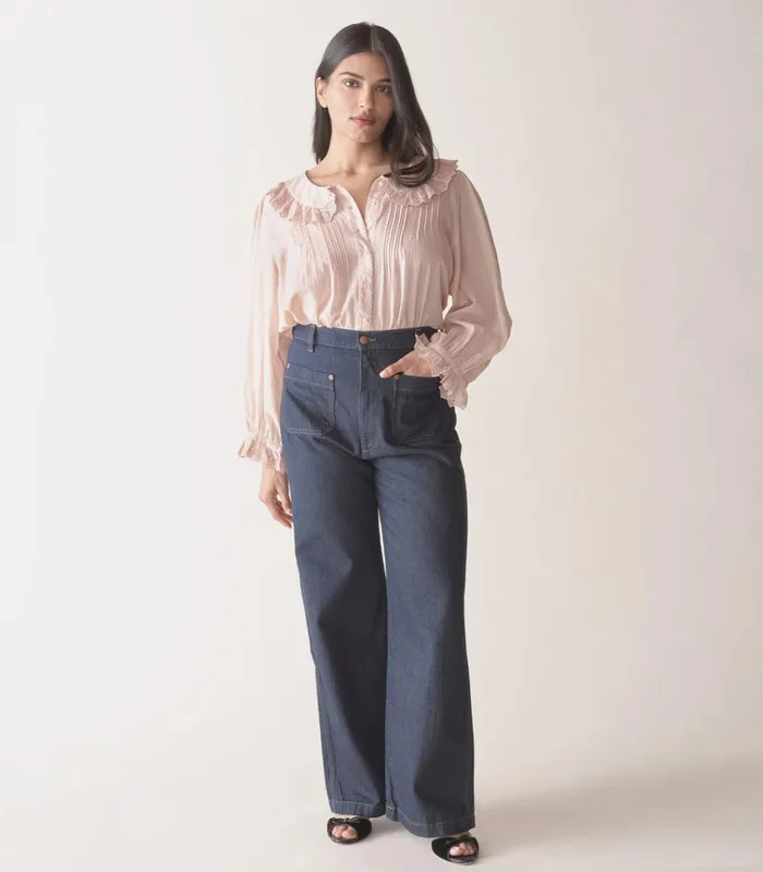 Shop HELENE TOP Sundried Rose DEN Tops