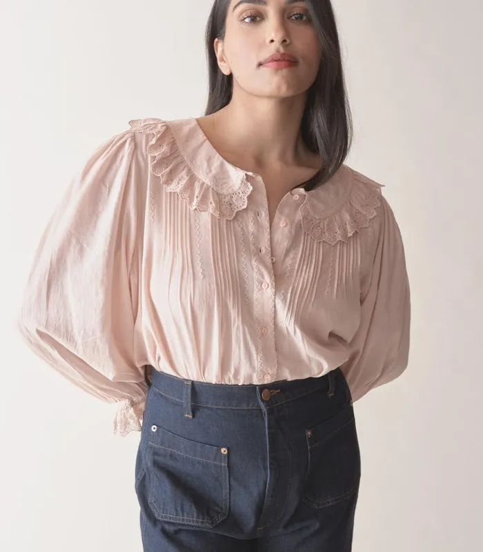 Shop HELENE TOP Sundried Rose DEN Tops