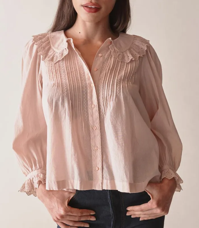 Shop HELENE TOP Sundried Rose DEN Tops