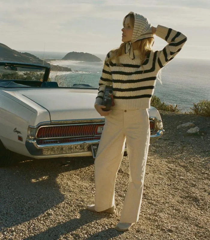 Shop KAVALA SWEATER Calais Stripe DEN Knitwear