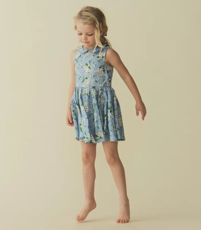 Shop LIBBY DRESS Sky May Bell Floral DEN Kids