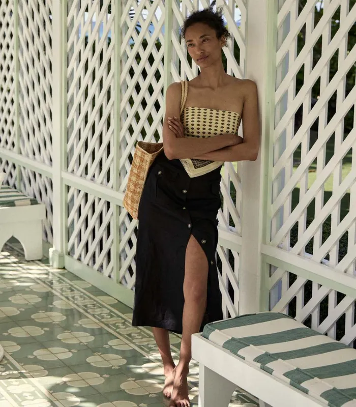 Shop LOURDES SKIRT Black DEN Skirts