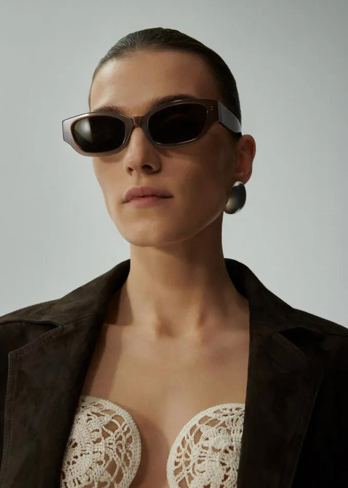 Shop Magda Butrym Eyewear 039I Need A Holiday039 Sunglasses In Brown Shop Magda Butrym Eyewear 039I Need A Holiday039 Sunglasses In Brown