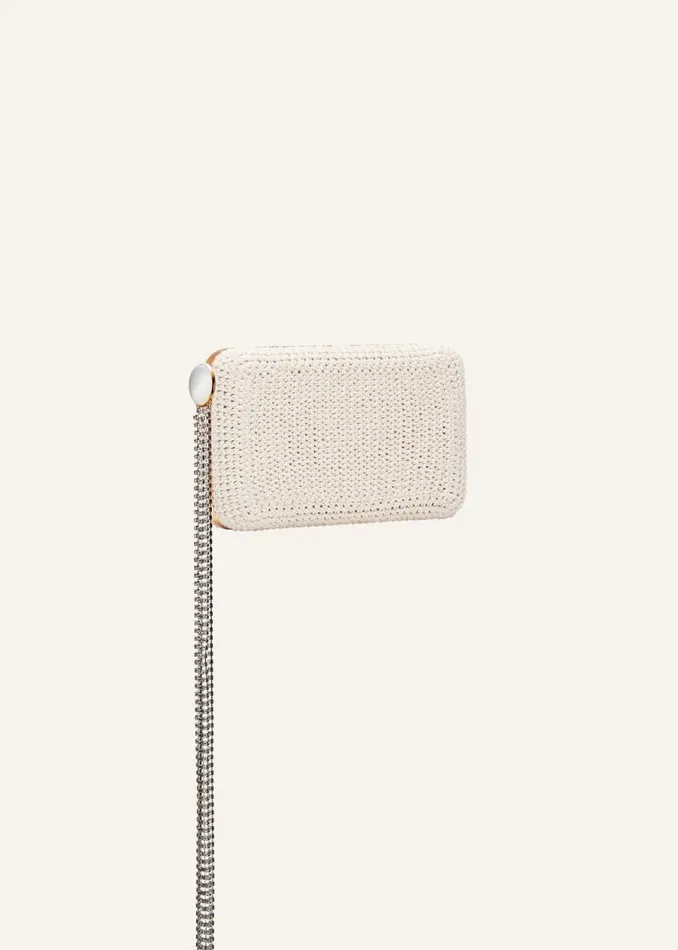 Shop Magda Butrym Handbags Lelia Clutch Cream Crochet Shop Magda Butrym Handbags Lelia Clutch Cream Crochet