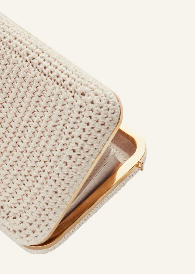 Shop Magda Butrym Handbags Lelia Clutch Cream Crochet Shop Magda Butrym Handbags Lelia Clutch Cream Crochet