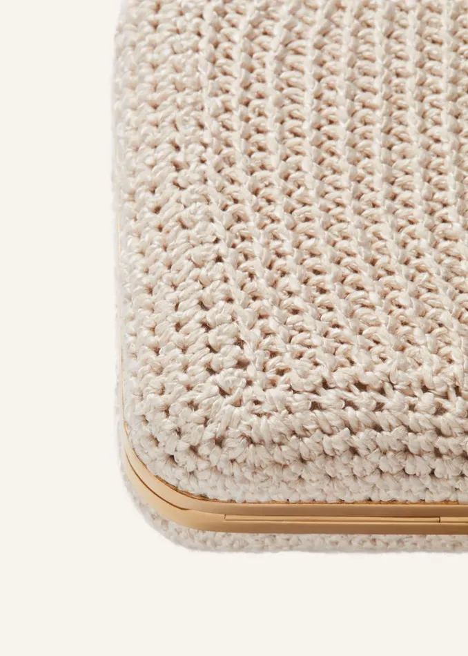 Shop Magda Butrym Handbags Lelia Clutch Cream Crochet Shop Magda Butrym Handbags Lelia Clutch Cream Crochet