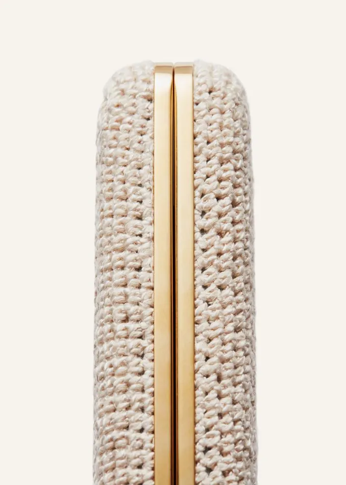 Shop Magda Butrym Handbags Lelia Clutch Cream Crochet Shop Magda Butrym Handbags Lelia Clutch Cream Crochet
