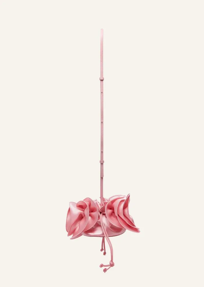 Shop Magda Butrym Handbags Magda Bag Pearl Strap In Pink Satin Shop Magda Butrym Handbags Magda Bag Pearl Strap In Pink Satin