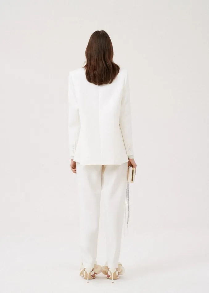 Shop Magda Butrym Tailoring And Suits Shaldon Pants In Cream