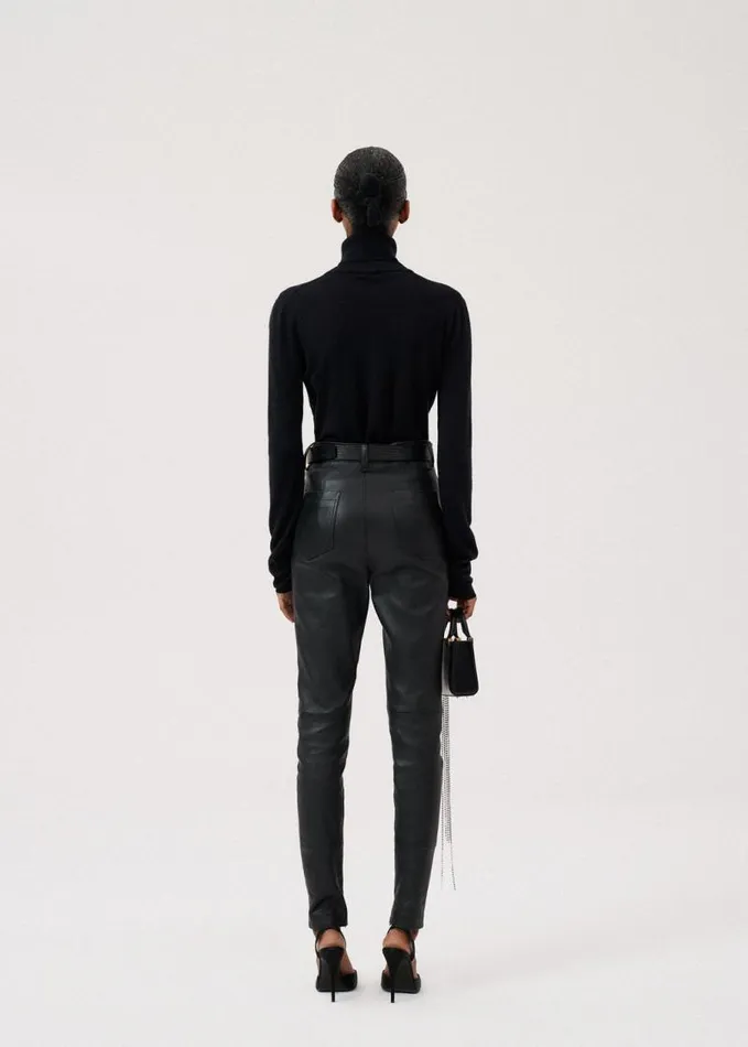 Shop Magda Butrym Tops Cashmere Turtleneck In Black