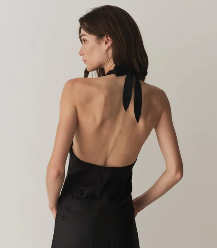 Shop MARIZA DRESS Black DEN Dresses