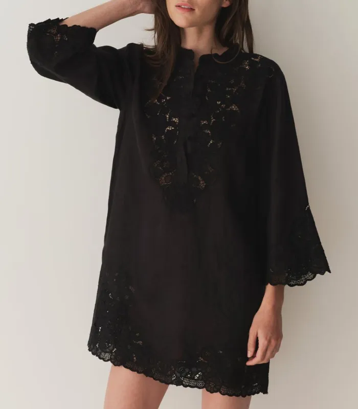 Shop ROCHELLE DRESS Black DEN Dresses