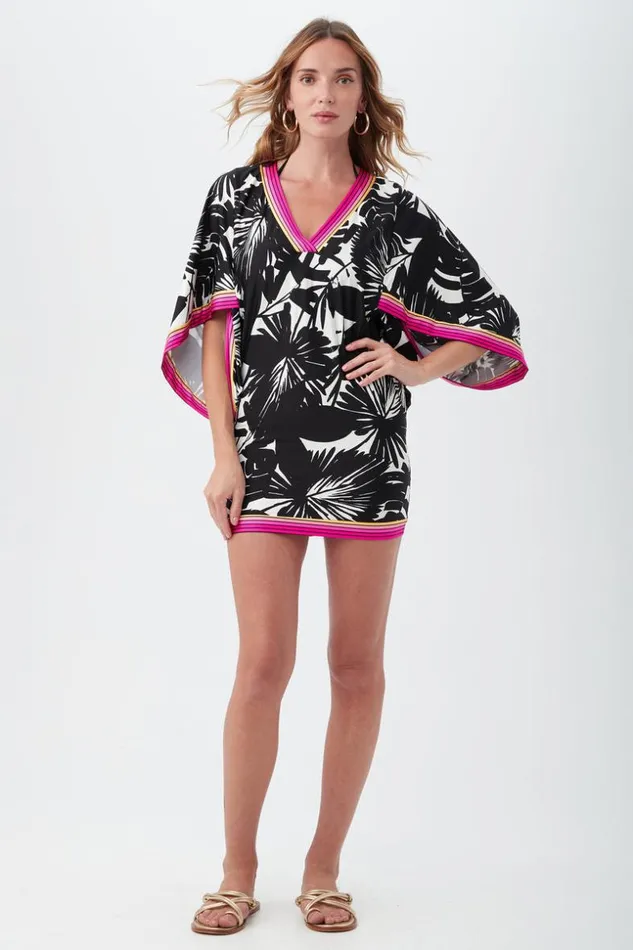 SHOP Trina Turk MATCHING SWIM SETS WOMEN039S LENNOX VNECK TUNIC SWIM COVERUP DRESS