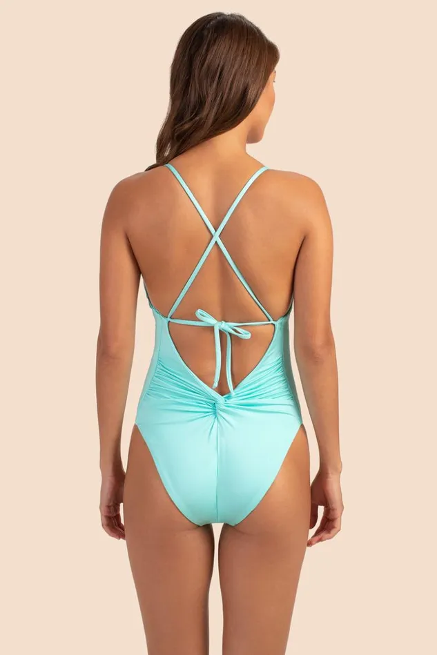 SHOP Trina Turk ONE PIECE SWIMWEAR MONACO SOLIDS CONVERTIBLE MAILLOT ONE PIECE