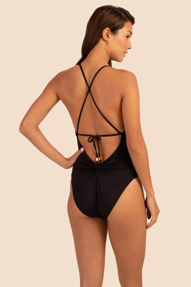 SHOP Trina Turk ONE PIECE SWIMWEAR MONACO SOLIDS CONVERTIBLE MAILLOT ONE PIECE