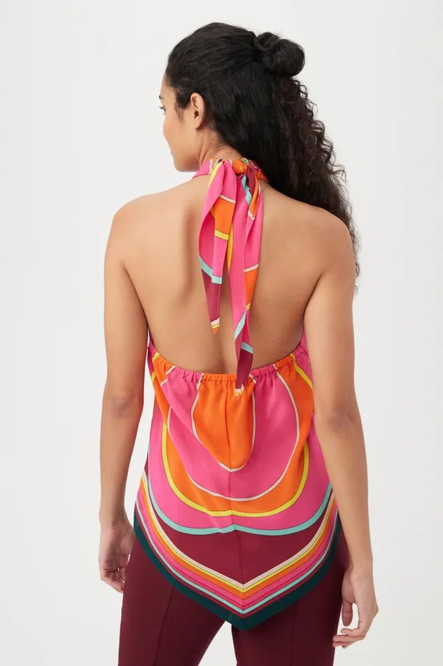 SHOP Trina Turk PATTERNS and PRINTS MARINE TOP