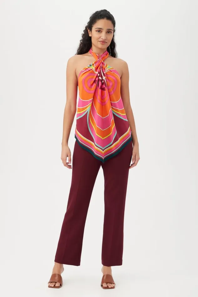 SHOP Trina Turk PATTERNS and PRINTS MARINE TOP