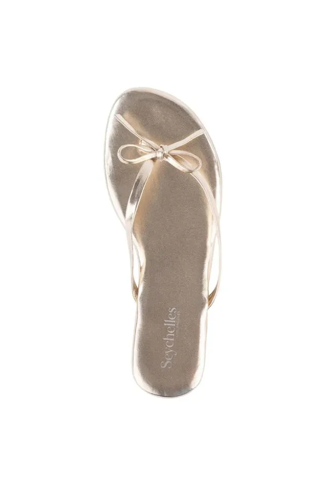 SHOP Trina Turk SHOES WISH LIST METALLIC BOW SANDAL