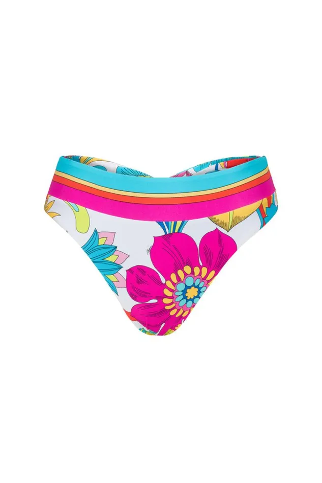 SHOP Trina Turk SWIM BOTTOMS WOMEN039S FONTAINE BANDED TWIST BACK HIGH WAIST SWIM BOTTOM