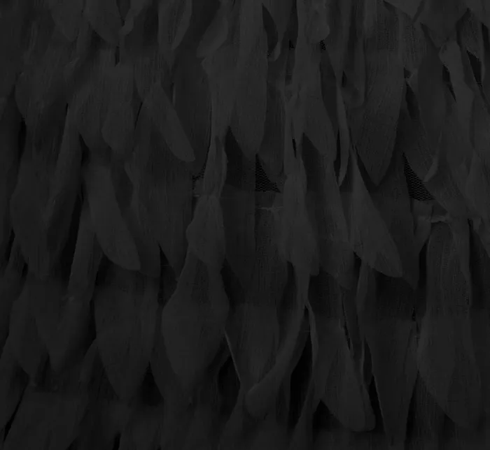 Short Dresses Womens Adrianna Papell One Shoulder Cocktail Dress With Feather Chiffon Skirt In Black