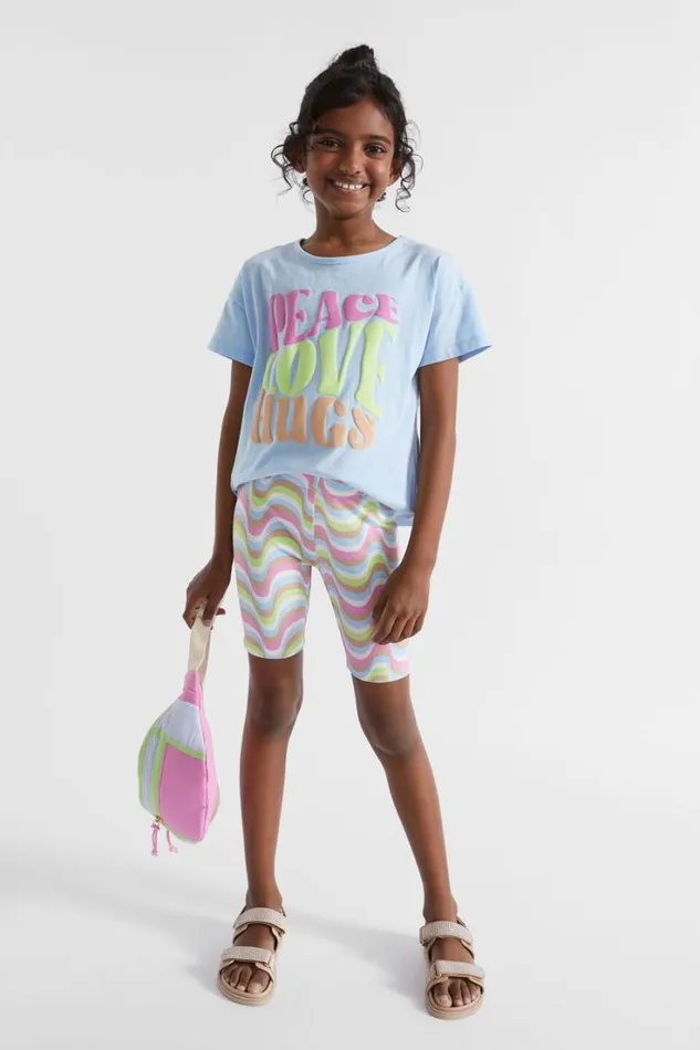Shorts Girl Seed Heritage Wavy Bike Short Multi