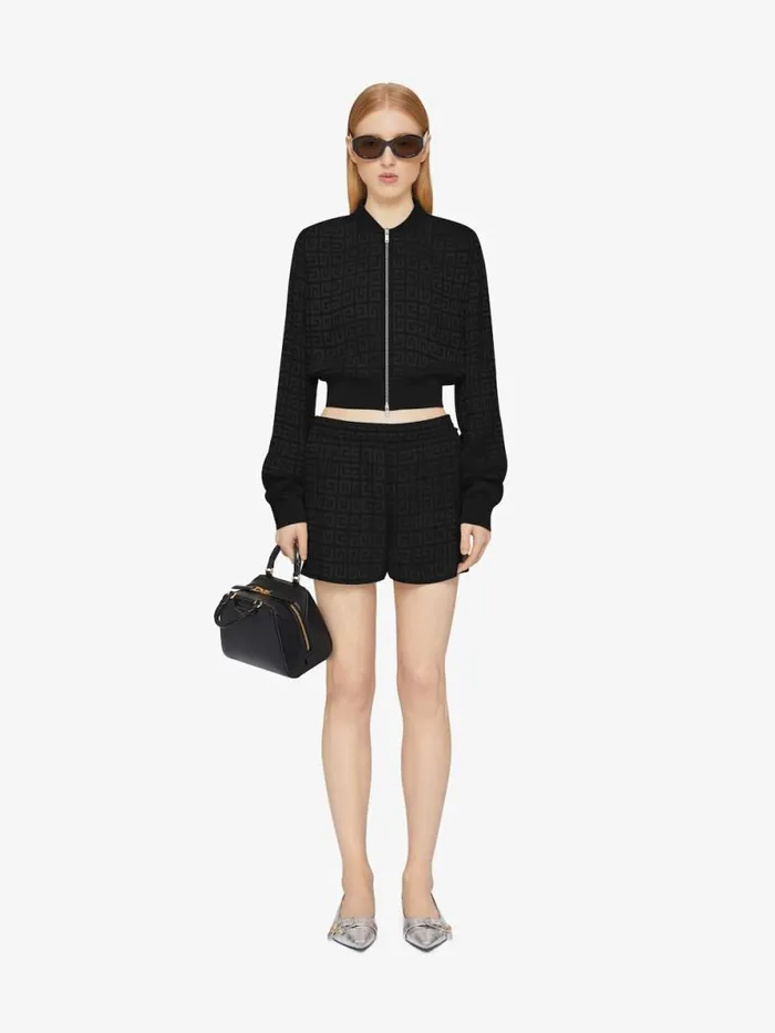 Shorts In 4g Jacquard Black Women Givenchy Pants and Shorts