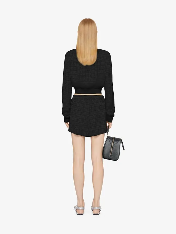 Shorts In 4g Jacquard Black Women Givenchy Pants and Shorts