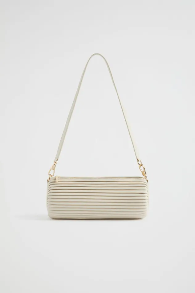 Shoulder Bags Woman Seed Heritage Pleated Shoulder Bag Stone