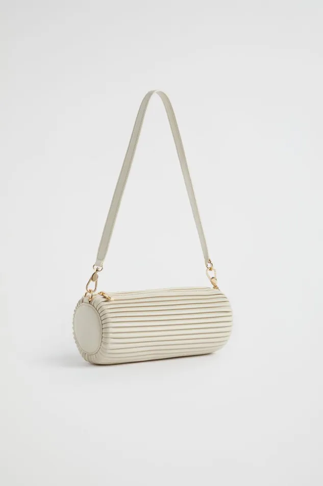 Shoulder Bags Woman Seed Heritage Pleated Shoulder Bag Stone