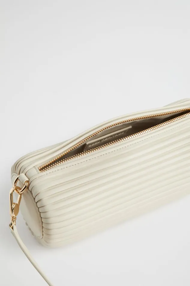 Shoulder Bags Woman Seed Heritage Pleated Shoulder Bag Stone