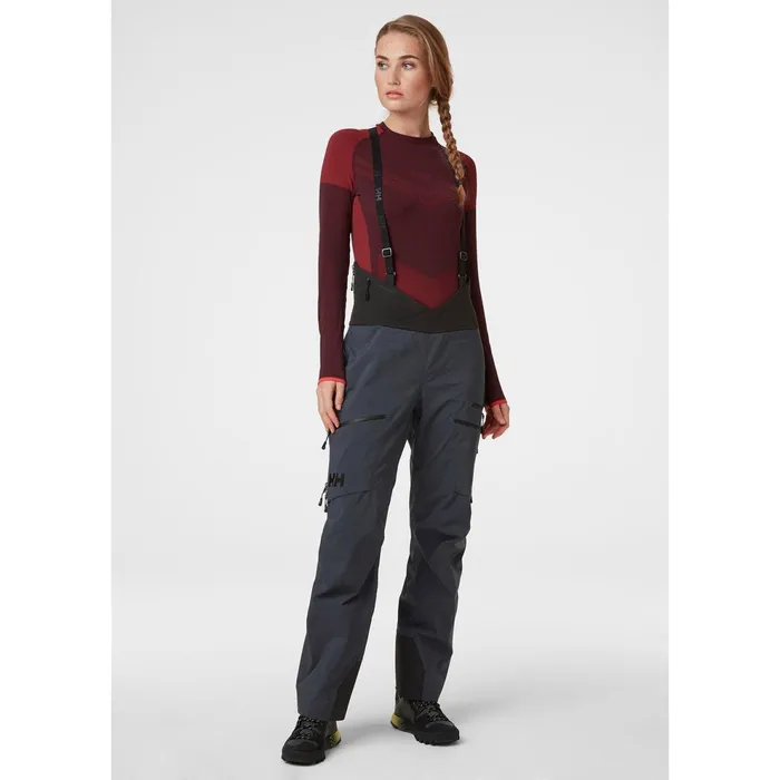 Ski Pants Women Helly Hansen W ODIN MOUNTAIN 3L SHELL BIB PANT 983 Slate