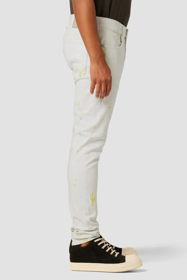 Skinny Men Hudson Jeans Zack Skinny Jean White Painter