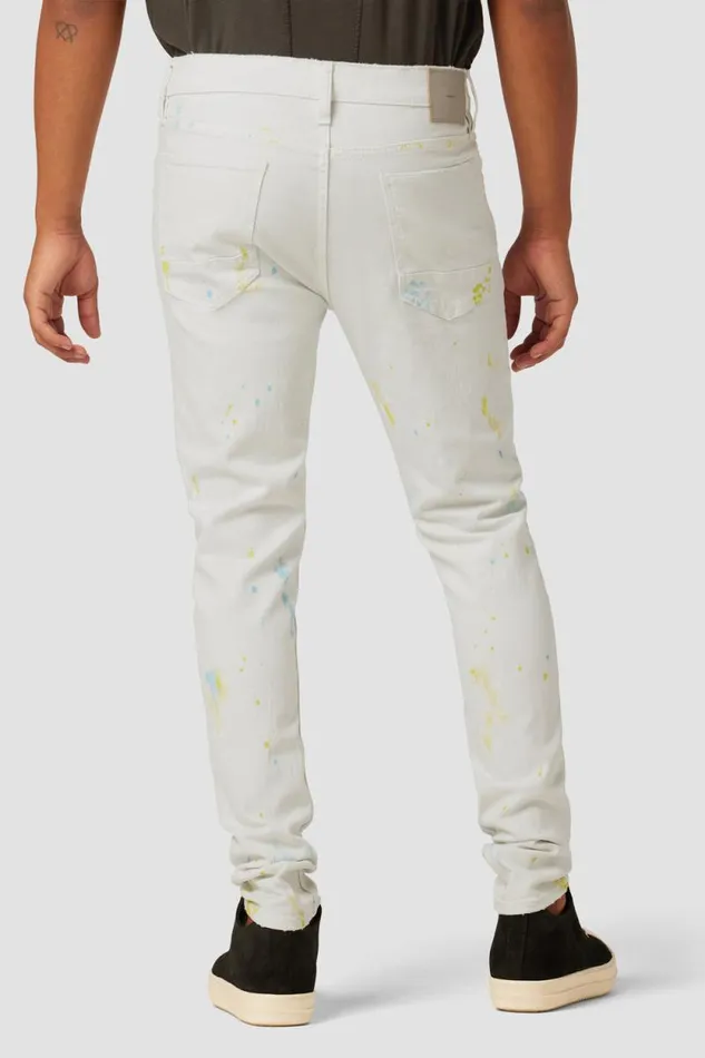 Skinny Men Hudson Jeans Zack Skinny Jean White Painter